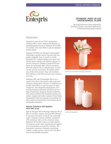 Optimizer® Point-of-Use Photochemical Filters