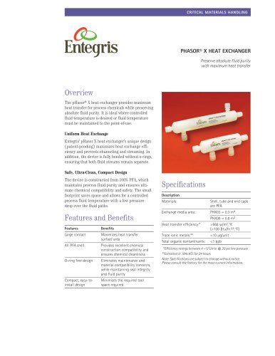pHasor® X Heat Exchanger