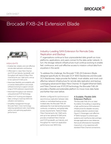 BROCADE FX 8-24 EXTENSION BLADE