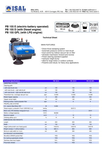  PB 155 - PB 155 D - PB 155 GPL