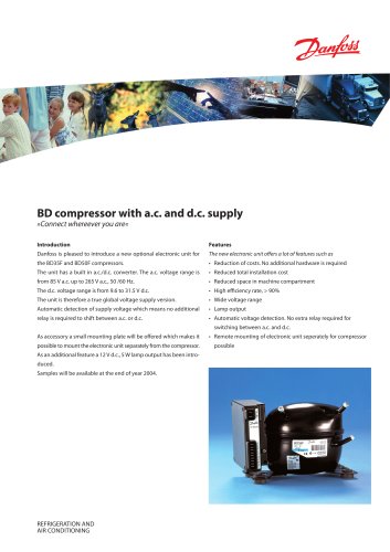 BD Compressor with AC and DC Supply 