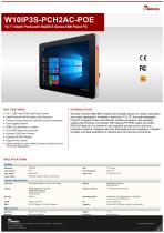 10.1" Intel® Pentium® N4200 S Series HMI Panel PC W10IP3S-PCH2AC-POE