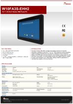 10.1" NXP i.MX6 E Series HMI Panel PC W10FA3S-EHH2