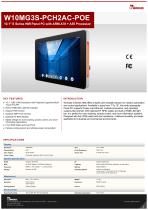 10.1" S Series HMI Panel PC with ARM A78 + A55 Processor W10MG3S-PCH2AC-POE