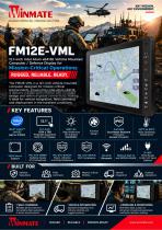 12.1" Intel Atom® x6413E Vehicle Mounted Computer Defence Panel PC FM12E-VML