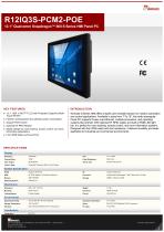  12.1" Qualcomm Snapdragon™ 660 S Series HMI Panel PC R12IQ3S-PCM2-POE