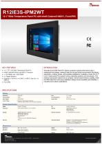 12.1" Wide Temperature Panel PC with Intel® Celeron® N6211, Front IP65 R12IE3S-IPM2WT