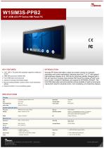 14.9" ARM A53 PP Series HMI Panel PC W15IM3S-PPB2