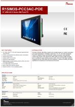 15" ARM A53 S Series HMI Panel PC R15IM3S-PCC3-POE