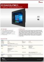 15" Intel® Core™ i5-1235U Panel Mount Panel PC R15IAD3S-PMC3