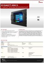 15" Intel® Core™ i9/i7/i5/i3 (Alder Lake S) Rack Mount Panel PC R15IAD7T-RKC3