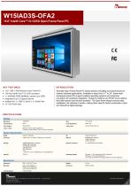 15.6" Intel® Core™ i5-1235U Open Frame Panel PC W15IAD3S-OFA2