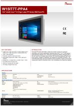 15.6” Intel® Core™ i5 (Tiger Lake) PP Series HMI Panel PC W15IT7T-PPA4