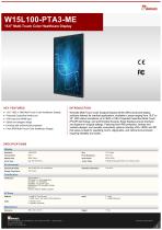 15.6" Multi-Touch Color Healthcare Display W15L100-PTA3-ME
