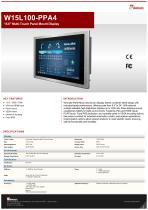 15.6" Multi-Touch Panel Mount Display W15L100-PPA4