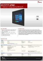 17" Intel® Core™ i5 (Tiger Lake) Front IP65 Panel PC R17IT7T-IPM1