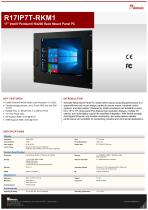 17" Intel® Pentium® N4200 Rack Mount Panel PC R17IP7T-RKM1