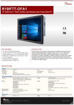 19" Intel® Core™ i3/i5/i7 (Coffee Lake Refresh) Open Frame Panel PC R19IF7T-OFA1