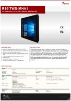 19" Intel® Core™ i5-1135G7 M Series HMI Panel PC R19ITWS-MHA1