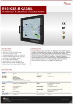 19" Intel® Core™ i5-7200U Defence Console Rack Panel PC R19IK3S-RKA3ML