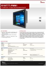 19” Intel® Core™ i5 (Tiger Lake) Panel Mount Panel PC R19IT7T-PMM1