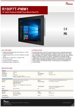 19" Intel® Pentium® N4200 Panel Mount Panel PC R19IP7T-PMM1