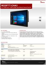 21.5" Intel® Core™ i3/i5/i7 (Coffee Lake Refresh) Chassis Panel PC W22IF7T-CHA3