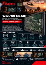 21.5" PCAP Rack Mount Defence Display W22L100-MLA3FP