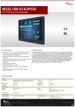 21.5" PCAP Touch Chassis Display W22L100-67A3POD