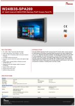 24" Intel® Celeron® N2930 IP69K Stainless PCAP Chassis Panel PC W24IB3S-SPA269