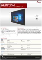 24" Intel® Core™ i5 (Tiger Lake) Front IP65 Panel PC W24IT7T-IPA2