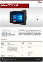 24" Intel® Core™ i9/i7/i5/i3 (Alder Lake S) Panel Mount Panel PC W24IAD7T-PMA2