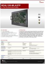 24" PCAP Rack Mount Defence Display W24L100-MLA2FP