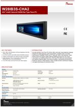 28.6" Intel® Celeron® N2930 Bar Type Panel PC W28IB3S-CHA2