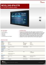 32" Front IP65 Transflective Display  W32L300-IPA3TR 
