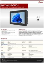 7" E Series HMI Panel PC with Intel® Processor N150 W07IAN3S-EHO1