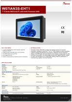 7" E Series HMI Panel PC with Intel® Processor N150 W07IAN3S-EHT1