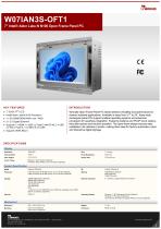 7" Intel® Alder Lake-N N150 Open Frame Panel PC W07IAN3S-OFT1