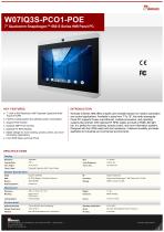 7" Qualcomm Snapdragon™ 660 S Series HMI Panel PC W07IQ3S-PCO1-POE