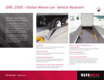 GWL 2300 – Global Wheel-Lok™  Vehicle Restraint