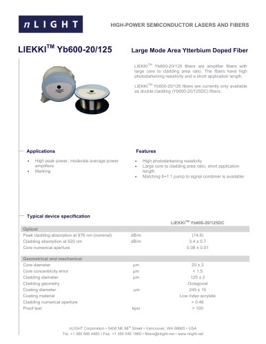 LIEKKI™ YB600-20/125