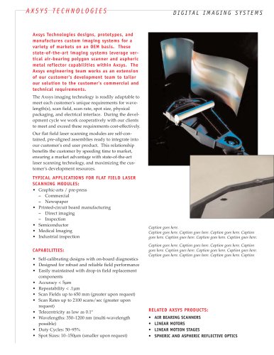 Custom Imaging Systems Brochure