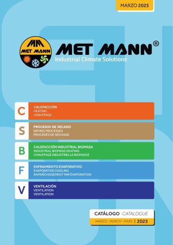 MET MANN GENERAL CATALOGUE March 2025