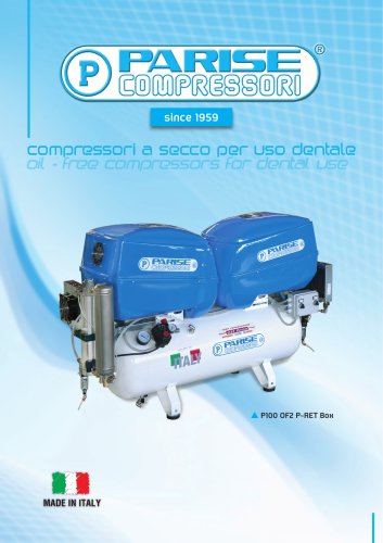 Oil Free piston compressors - Dental compressors