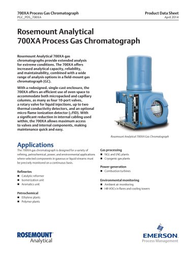 700XA Process Gas Chromatograph