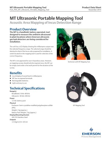 MT Ultrasonic Portable Mapping Tool