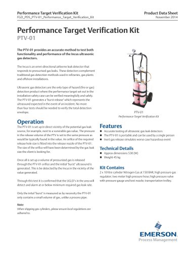 PTV-01 Performance Target Verification Kit