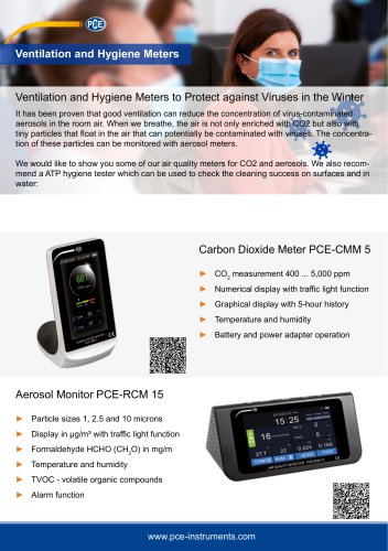 Ventilation and Hygiene Meters to Protect against Viruses in the Winter