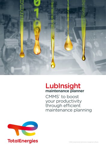 LubInsight maintenance planner