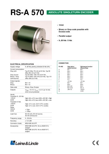 absolute rotary encoder RS-A 570